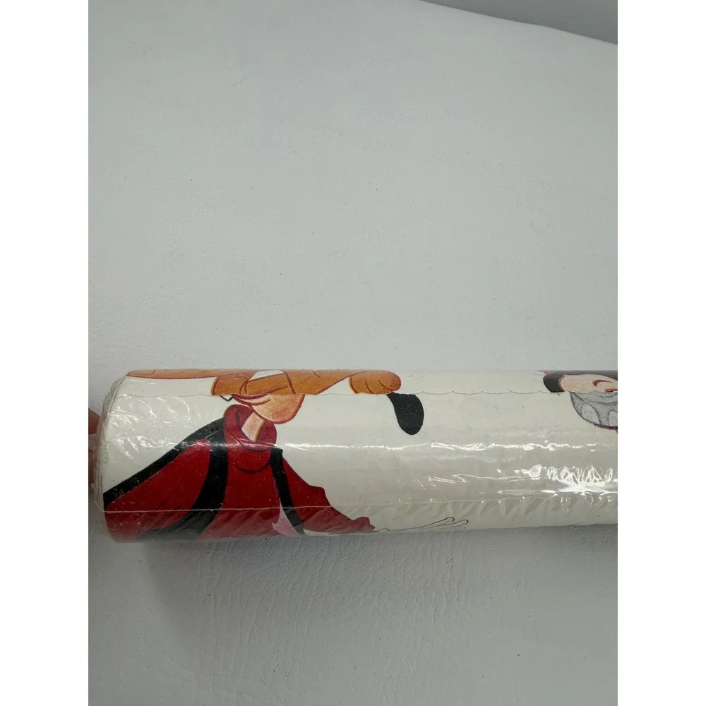 Birge Wallpaper Roll Kids Disney Bambi Snow White Goofy 65204 Vintage 70 Ft New